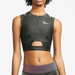 Nike x NikeLab Off White Sports Cropped Vest Top Running Gym 3 in 1 Size Small