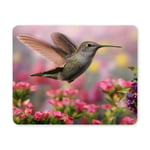 The Jeweled Beauty of a Hummingbird Rectangle Non-Slip Rubber Laptop Mousepad Mouse Pads/Mouse Mats Case Cover with Designs for Office Home Woman Man Employee Boss Work