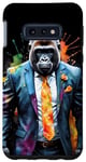 Coque pour Galaxy S10e Gorille Costume Singe Coloré Animaux Motif Imprimé