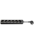 AC power strip 1.5 m black