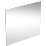Geberit Option Plus Square spegel med belysning, dimbar, imfri, 75x70 cm, aluminium