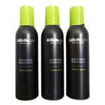 Lot 3x Gillette Labs Quick Rinse Shave Foam 240ml Vitamin B3 + Sea Kelp Skincare
