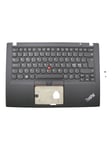 Lenovo - notebook replacement keyboard - with Trackpoint UltraNav - QWERTY - Nordic - black - with top cover - Laptop tagentbord - till ersättning - Nordisk - Svart