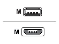 Jabra - Usb-Kabel - Usb (Han) Til Micro-Usb Type B (Han) - För Evolve 65 Ms Mono, 65 Ms Stereo, 65 Uc Mono, 65 Uc Stereo