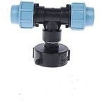 IBC-tankadapter, S60x6 IBC-vattentank med 25 mm MDPE-polyetenkoppling, kompatibel med brittiska och EU-standard IBC-behållare