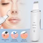 Rechargeable Ultrasonic Face Skin Scrubber Facial Cleanser Peeli A White