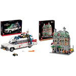 LEGO 10274 Icons Ghostbusters ECTO-1 Car Kit & 76218 Marvel Sanctum Sanctorum, 3-Storey Modular Building Set, with Doctor Strange and Iron Man Minifigures, Infinity Saga Collectible