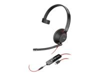 Poly Blackwire C5210 USB-C - 5200 Series - headset - på örat - kabelansluten - 3,5 mm kontakt, USB-C