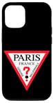 Coque pour iPhone 14 Pro Cool Paris Style, Paris France Illustration Triangle Fashion