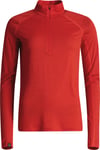 Lundhags Lundhags Women's Gimmer Merino Light 1/2 Zip Lively Red XS, Lively Red