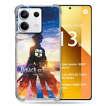 Cokitec Coque Renforcée pour Xiaomi Redmi Note 13 5G Manga Attaque Titans Soleil