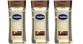 3 X Vaseline Intensive Care Cocoa Radiant Body Gel Oil 200ml FREE UK DELIVERY
