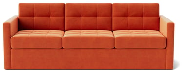 Swoon Berlin Velvet 3 Seater Sofa Bed - Burnt Orange