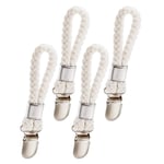 4 st Handduksklämmor Handdukshållare VITA white