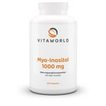 Vita World Myo Inositol 1000mg 120 capsules Made in Germany Vegan Highly Dosed