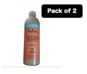 2X Shea Moisture Coconut & Hibiscus Curl & Shine Shampoo 19fl oz 586ml 50% Free