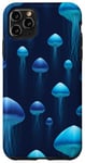 Coque pour iPhone 11 Pro Max Méduse sous la mer entourée de corail et d'anémone de mer