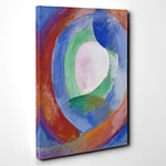 Big Box Art Robert Delaunay Forms Canvas Wall Art Print Ready to Hang Picture, 30 x 20 Inch (76 x 50 cm), Multi-Coloured