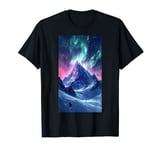 North Lights Mountain Aurora borealis Nature T-Shirt