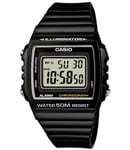 Unisex Watch CASIO ILLUMINATOR W-215H-1AVDF Silicone Black Chrono Alarm