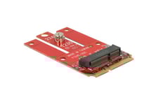 Delock Mini PCIe > M.2 Key E slot - kontrollerkort - M.2 Card - PCIe Mini Card