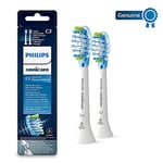 Philips Sonicare Premium Plaque Defence BrushSync Enabled Replacement brush Heads, 2pk, White - HX9042/17