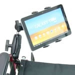 Extended Wheelchair Mount Tablet Holder for Samsung Galaxy Tab 2 3 4 Series