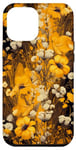 Coque pour iPhone 14 Plus Motif Floral Bohème Floral Botanique De Verge D'or