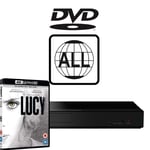 Panasonic Blu-ray Player DP-UB154EB-K MultiRegion for DVD inc Lucy 4K UHD