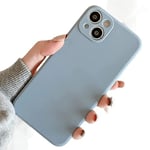 Coque pour iPhone 13 [antichoc] [résistant aux chutes], coque de protection robuste pour Apple iPhone 13, coque intégrale avec protection de l'objectif de l'appareil photo, anti-rayures,fumée bleue