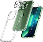 5-in-1 Clear Case for iPhone 13 Pro Max 2x Screen & 2x Camera Lens Protectors UK