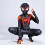 2023 - Svart Spiderman-dräkt, den bästa presenten till barn - svart black 140 cm