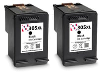305XL Black and Colour Refilled Ink Cartridge For HP Envy 6030e Printers