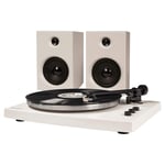 Crosley T150 Turntable & Speakers White Bluetooth Stereo Vinyl Record Player
