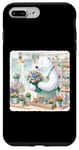 Coque pour iPhone 7 Plus/8 Plus Ours Arrange Fleurs In Shop. Ice Bear Tablier Flower Shop