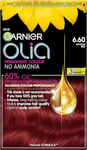 Garnier Olia Permanent Hair Dye, Up to 100% Grey Hair Coverage, No Ammonia, 6.6