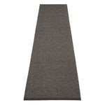 Pappelina, Emm matta 70x300 cm Black/Linen Metallic