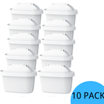 (10)Waterdrop Water Filter Cartridges,Replacement for Brita® Maxtra+ Jug,TÜV SÜD