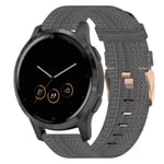 Beständigt Garmin Vivoactive 4S klockarmband - Mörkgrått grå