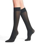 FALKE Women's Pure Matt 50 DEN W KH Semi-Opaque Plain 1 Pair Knee-High Socks, Grey (Graphite 3146) new - eco-friendly, 2.5-5