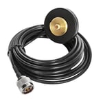 1 Pack NMO Magnetic Antenna Mount Base N-J Plug 5M RG-58 Cable for Car Radios