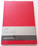 Hugo Boss, A5, Red, DOTTED Notebook, 160 Pages, Vegan Leather Cover, New