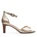 Clarks Laureti Grace, Women’s Ankle Strap Heels, Silver (Champagne -), 5.5 UK (39 EU)