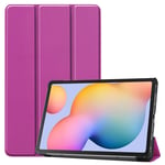 samsung Samsung Tab S6 Lite Tri-Fold PU Case Purple