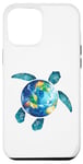Coque pour iPhone 12 Pro Max Save The Planet Turtle Recycle Ocean Environment Earth Day