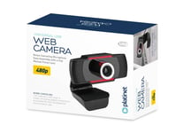 PLATINET Webkamera med noise cancelling mikrofon - Sort