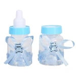 50pcs Candy Chocolate Bottles Box For Baby Shower Party Blue