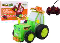 Lean Toys Remote Controlled Jumping R/C Tractor Žalias