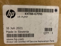 NEW HP K4T88-67096 VR Pump LATEX 1500 Large Format Industrial Printer (INC VAT)