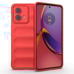SKALO Motorola Moto G84 5G Rugged Bumpers TPU-Skal Röd